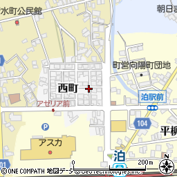 富山県下新川郡朝日町西町周辺の地図