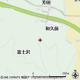 福島県いわき市渡辺町松小屋富士沢周辺の地図