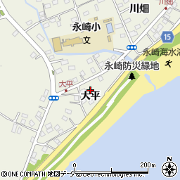 福島県いわき市永崎大平周辺の地図