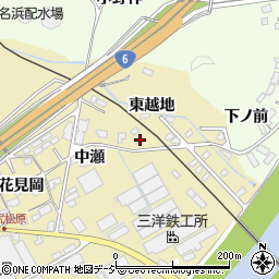 福島県いわき市泉町滝尻東越地34周辺の地図