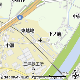 福島県いわき市泉町滝尻東越地20周辺の地図