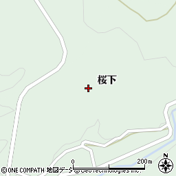 福島県東白川郡塙町山形桜下周辺の地図