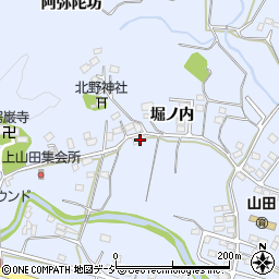 福島県いわき市山田町堀ノ内周辺の地図