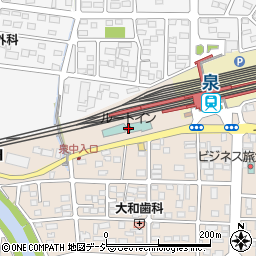 ホテルルートインいわき泉駅前周辺の地図