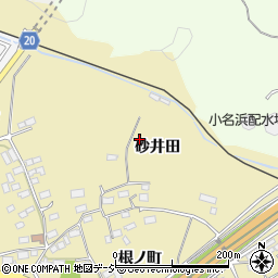 福島県いわき市泉町滝尻砂井田周辺の地図