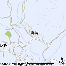 福島県いわき市山田町諏訪周辺の地図