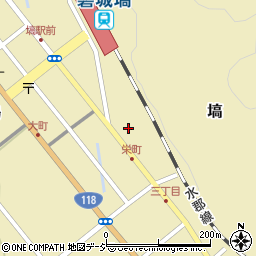 福島県東白川郡塙町塙栄町周辺の地図