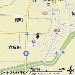 福島県いわき市渡辺町田部六反田周辺の地図