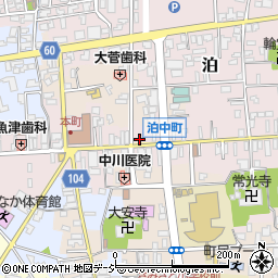 北日本新聞　朝日販売店周辺の地図