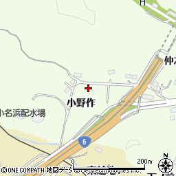 福島県いわき市小名浜南富岡小野作周辺の地図