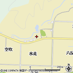 福島県いわき市渡辺町田部水走周辺の地図