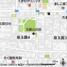 玉露公民館周辺の地図