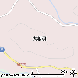 栃木県那須町（那須郡）大和須周辺の地図