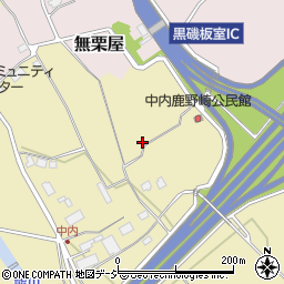 栃木県那須塩原市中内周辺の地図
