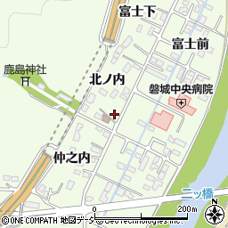 福島県いわき市小名浜南富岡北ノ内周辺の地図
