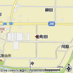 福島県いわき市渡辺町田部周辺の地図