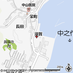 福島県いわき市中之作須賀周辺の地図