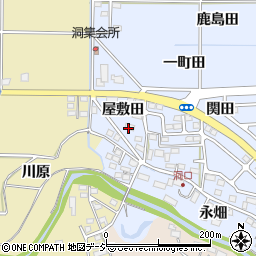 福島県いわき市渡辺町洞屋敷田周辺の地図