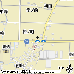 福島県いわき市渡辺町田部仲ノ町周辺の地図
