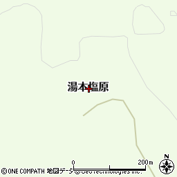 栃木県那須塩原市湯本塩原周辺の地図