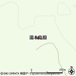 栃木県那須塩原市湯本塩原周辺の地図