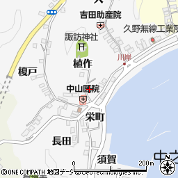 福島県いわき市中之作川岸52-2周辺の地図