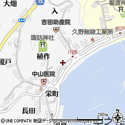 福島県いわき市中之作川岸20周辺の地図