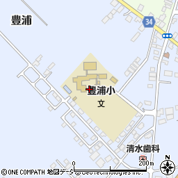 那須塩原市立豊浦小学校周辺の地図