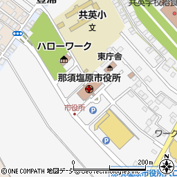 栃木県那須塩原市周辺の地図