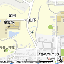 福島県いわき市泉町玉露山下69周辺の地図
