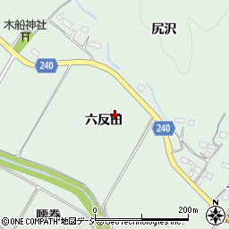 福島県いわき市渡辺町松小屋六反田周辺の地図