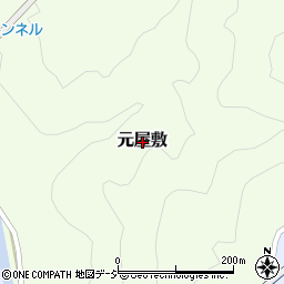 富山県下新川郡朝日町元屋敷周辺の地図