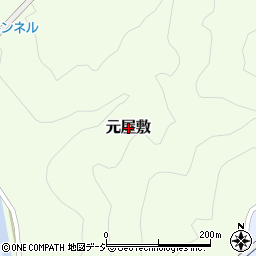 富山県朝日町（下新川郡）元屋敷周辺の地図
