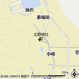 福島県いわき市渡辺町田部油沢周辺の地図
