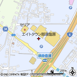 エイトタウン那須塩原周辺の地図