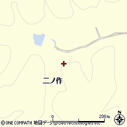 福島県いわき市渡辺町中釜戸二ノ作周辺の地図