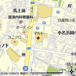 株式会社マルト　ハローラ・フォンティーヌ岡小名店周辺の地図