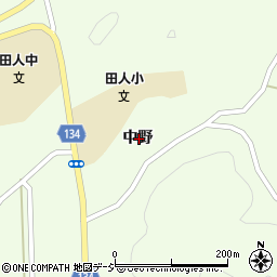 福島県いわき市田人町黒田中野周辺の地図