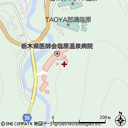 栃木県医師会塩原温泉病院周辺の地図