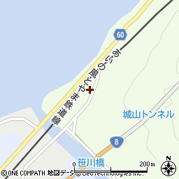 富山県下新川郡朝日町元屋敷1646-1周辺の地図