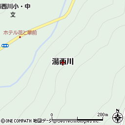 栃木県日光市湯西川周辺の地図