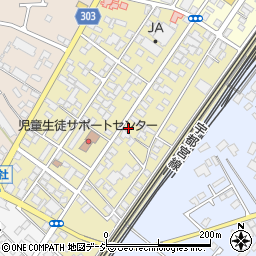 栃木県那須塩原市錦町周辺の地図