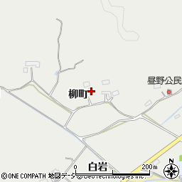 福島県いわき市渡辺町昼野柳町周辺の地図
