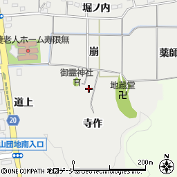 福島県いわき市泉町本谷寺作周辺の地図