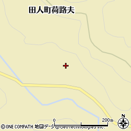 福島県いわき市田人町荷路夫宿家前周辺の地図
