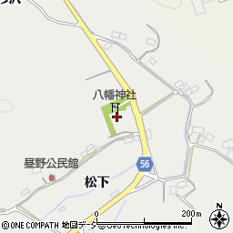 福島県いわき市渡辺町昼野館周辺の地図