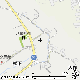 福島県いわき市渡辺町昼野宮ノ作周辺の地図