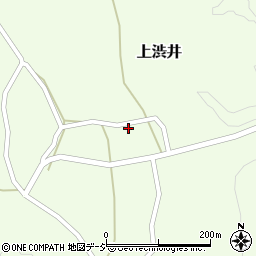 福島県塙町（東白川郡）上渋井（仲岡）周辺の地図
