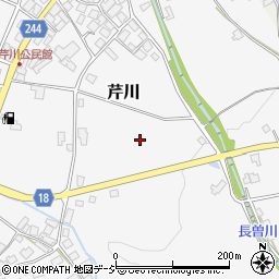 石川県中能登町（鹿島郡）芹川（ク）周辺の地図