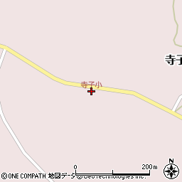 寺子小学校前周辺の地図
